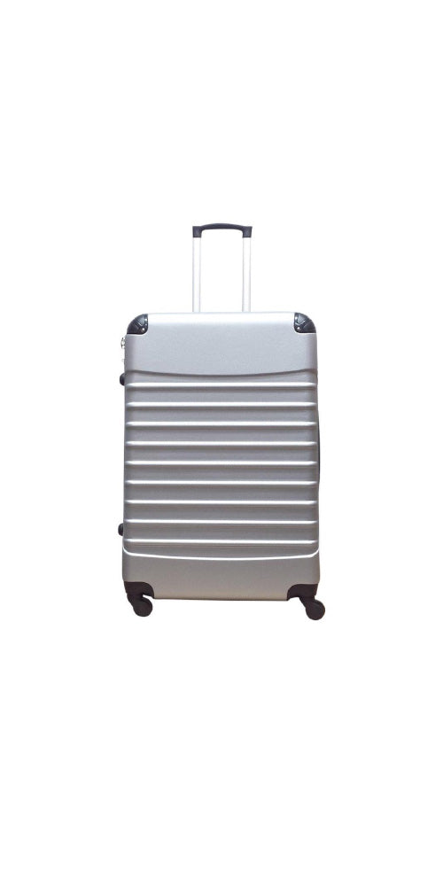 ABS hard shell suitcase – Siena-Silver-XS (26 L)-Nora Luxe