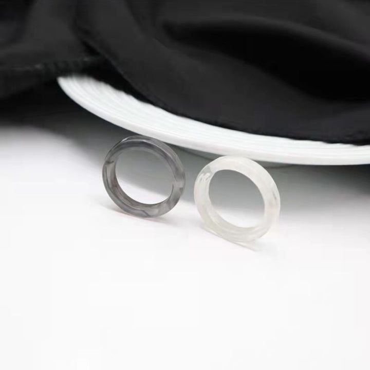 Acrylic Resin Statement Ring | Fashionable & Durable-Dark Green-Nora Luxe