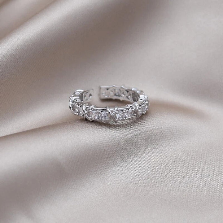 Adjustable Anxiety and Digestion Ring | Wellness Jewellery-Silver-Nora Luxe