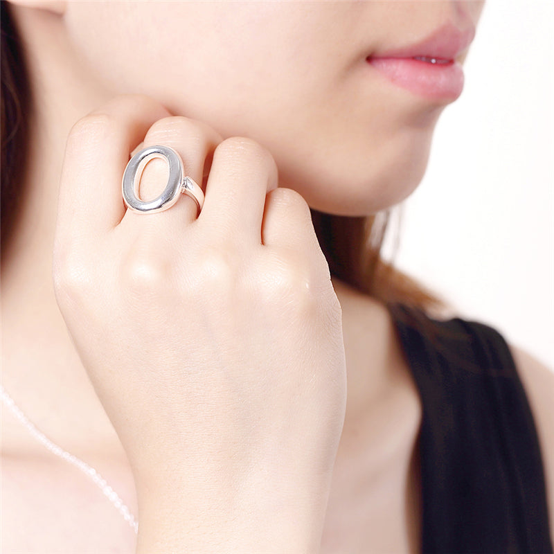 Adjustable Circle Ring | Open Design | Elegant Women's Jewellery-Nora Luxe