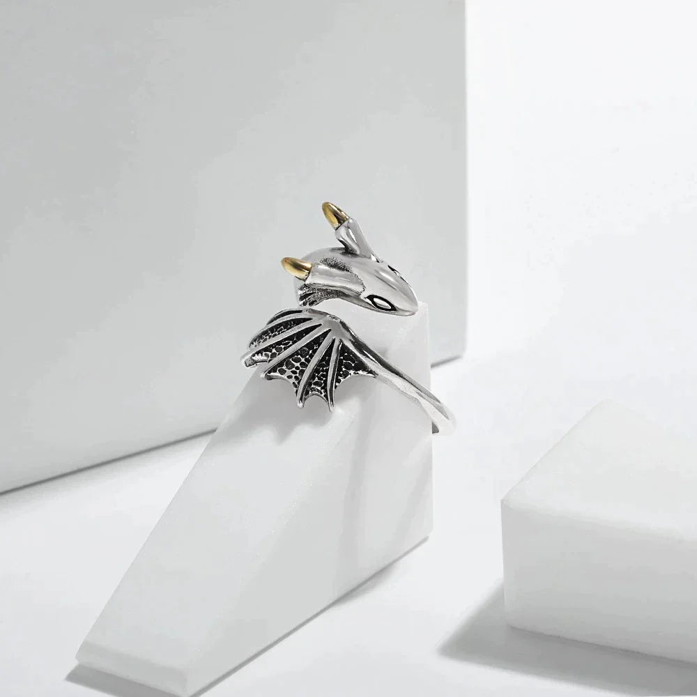 Adjustable Dragon Ring | Unique Statement Jewellery-Nora Luxe