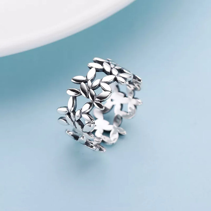 Adjustable Floral Ring | Sterling Silver Jewellery-Nora Luxe