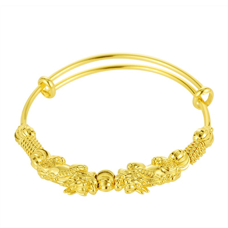 Adjustable Gold Good-luck Charm Bracelet-Nora Luxe