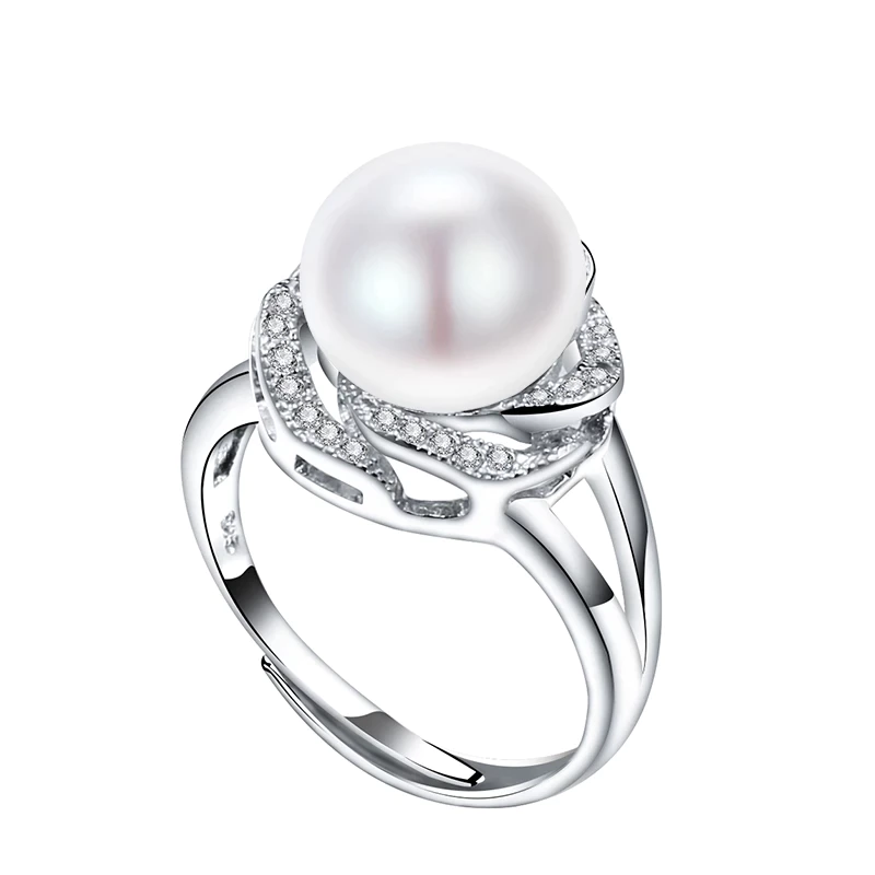 Adjustable Large Pearl Ring | Elegant Statement Jewellery-Nora Luxe