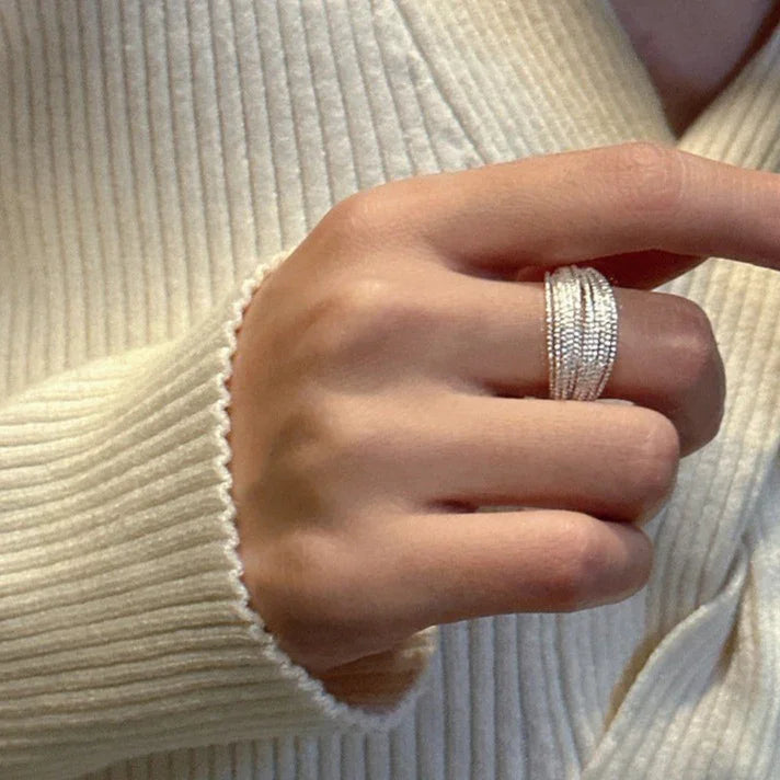 Adjustable Layered Ring - Isolde-Gold-Nora Luxe