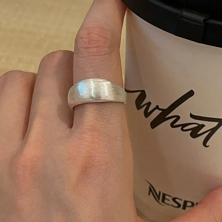 Adjustable Silver Dome Ring - Nora-Nora Luxe