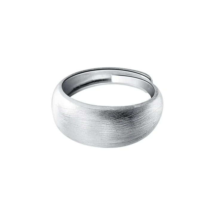 Adjustable Silver Dome Ring - Nora-Nora Luxe