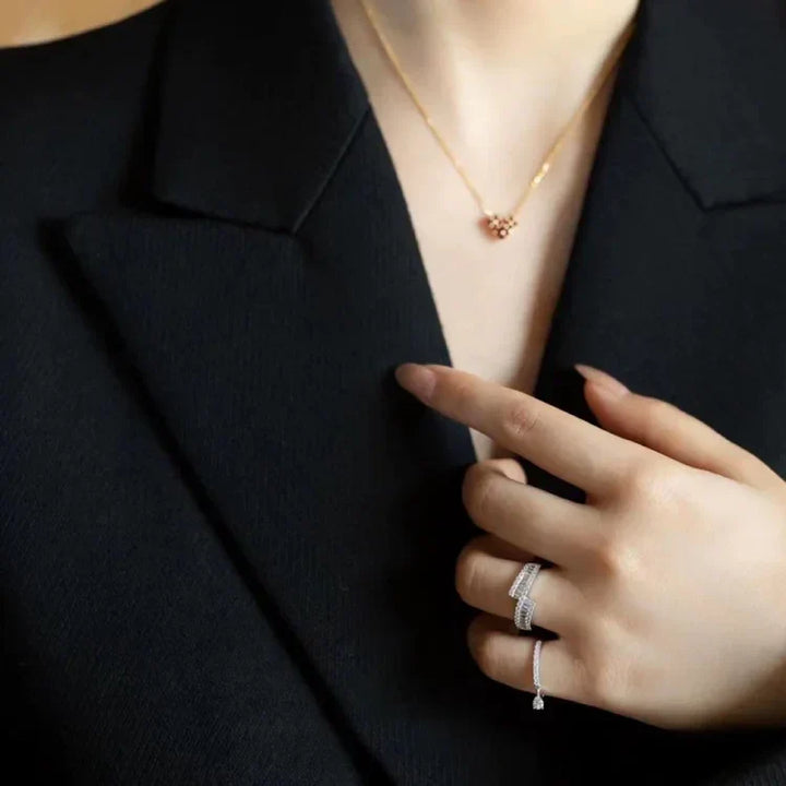 Adjustable Water Drop Ring - Isaline-Gold-Nora Luxe