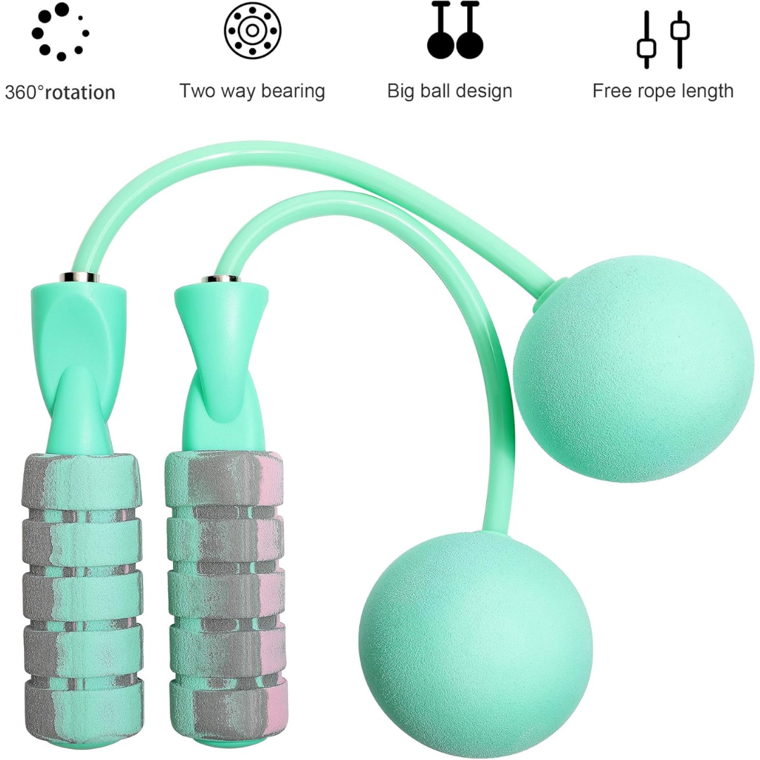 Adjustable Wireless Weighted Jump Rope-Gray-Nora Luxe