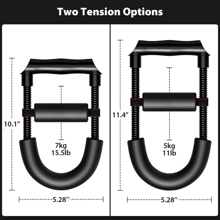 Adjustable Wrist and Forearm Strengthener - Hand Grip Trainer-Ratio: 11.02 lbs - Length: 11.42 in-Nora Luxe