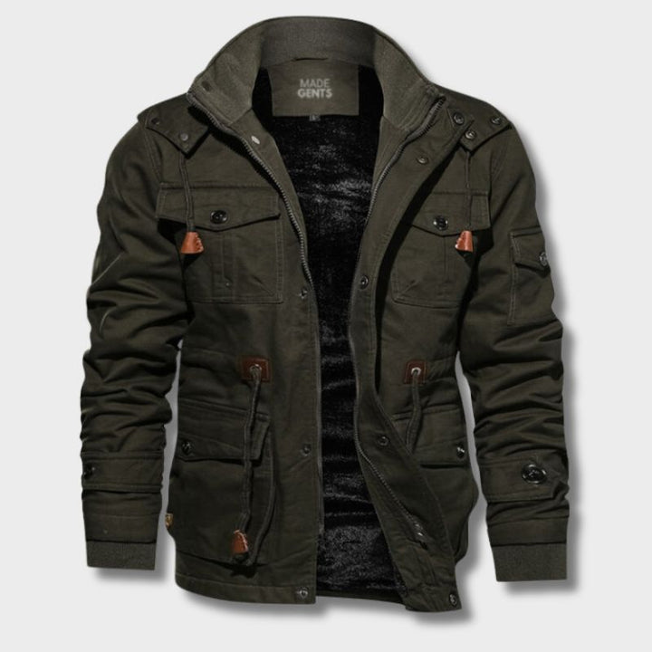 Adventure Cotton Jacket - TrekGuard-Dark Green-S-Nora Luxe