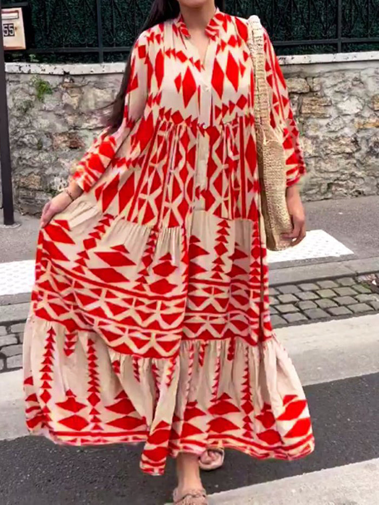 Airy maxi dress – Emilia-Red-S-Nora Luxe