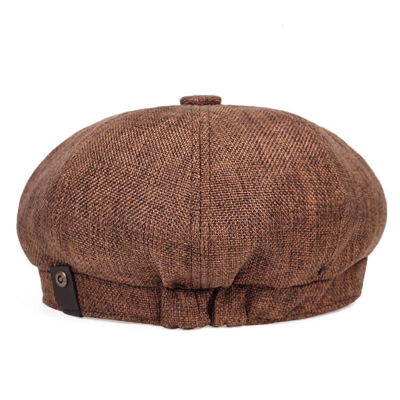 Airy retro men's cap for spring and summer – Alfie-Black-The Livary