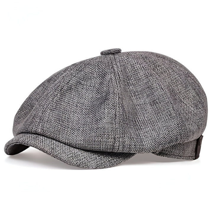 Airy retro men's cap for spring and summer – Alfie-Black-The Livary