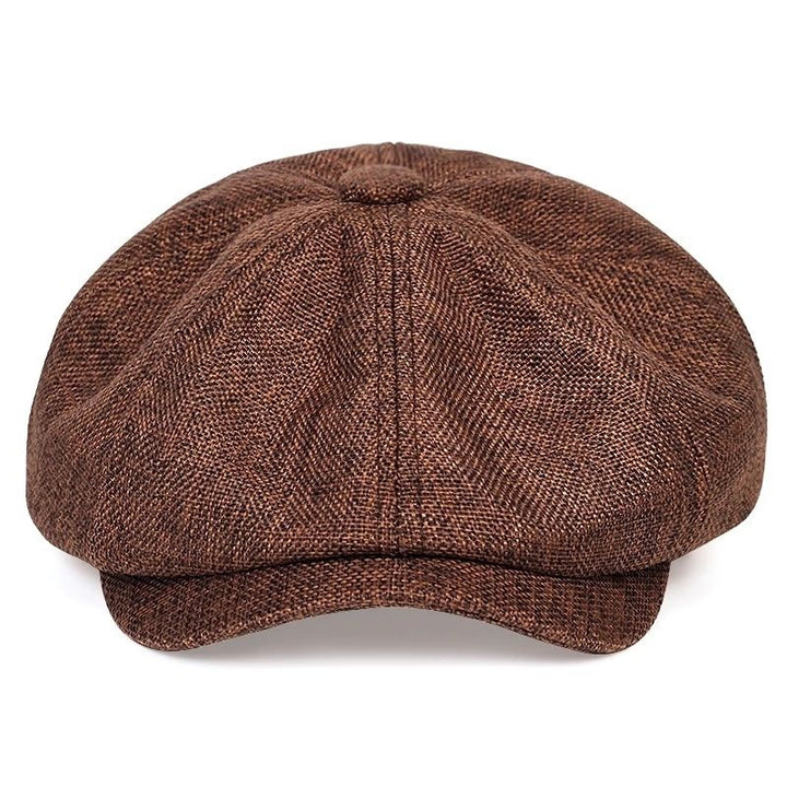 Airy retro men's cap for spring and summer – Alfie-Black-The Livary