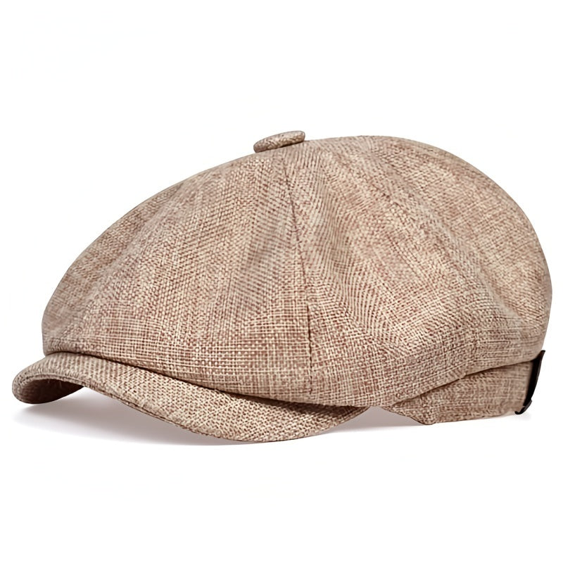 Airy retro men's cap for spring and summer – Alfie-Black-The Livary
