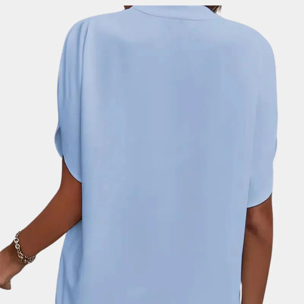 Airy summer blouse for women – Ella-Black-S-Nora Luxe