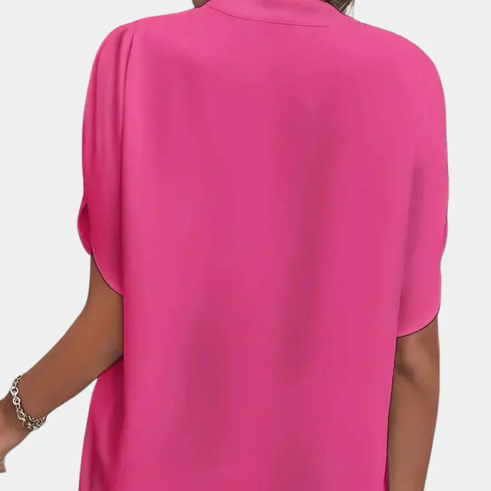 Airy summer blouse for women – Ella-Black-S-Nora Luxe