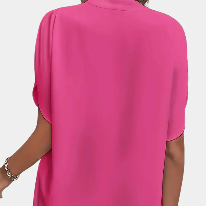 Airy summer blouse for women – Ella-Black-S-Nora Luxe