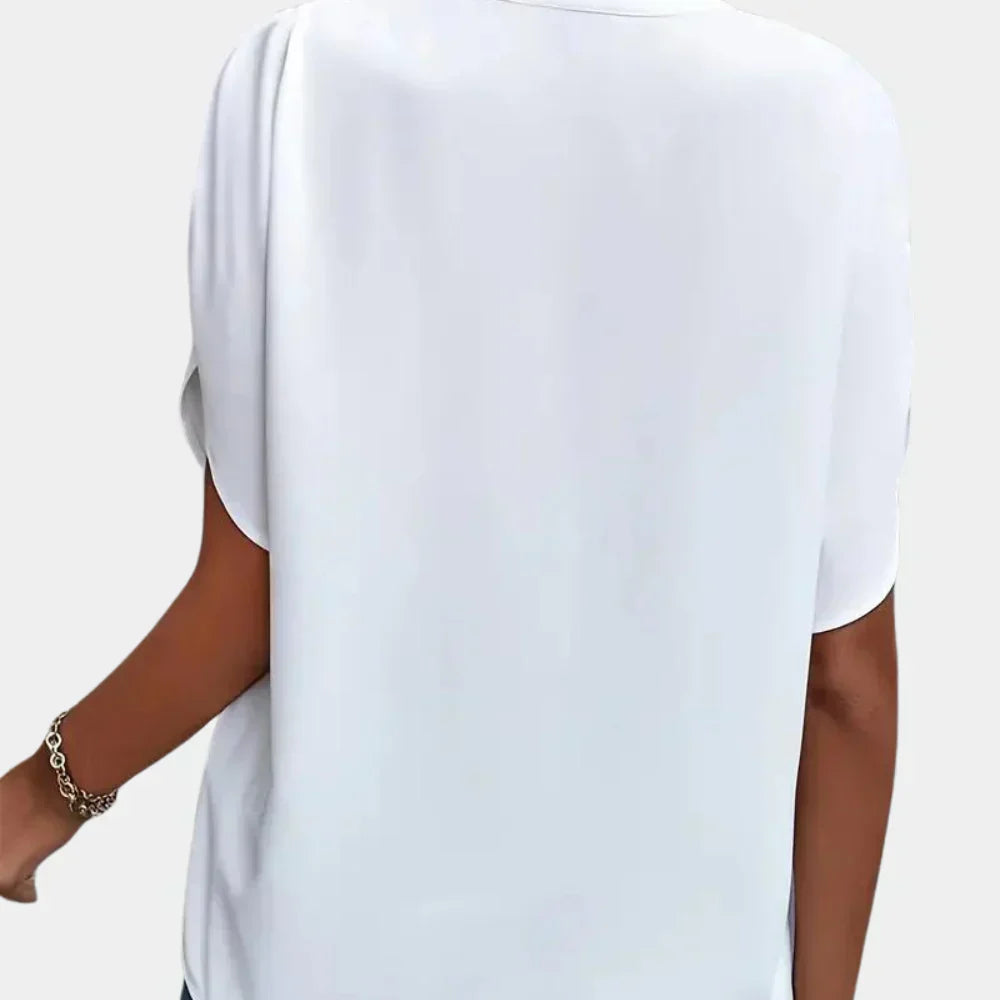 Airy summer blouse for women – Ella-Black-S-Nora Luxe