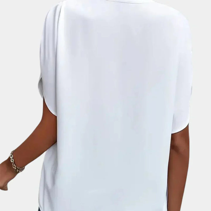 Airy summer blouse for women – Ella-Black-S-Nora Luxe