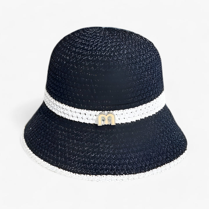 Airy women's summer hat with a wide brim – BreezeShade Isla-Black-The Livary
