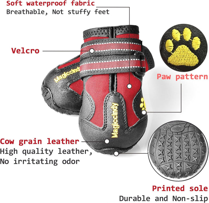 All-Weather Dog Boots for Safe Adventures-Black-1-Nora Luxe