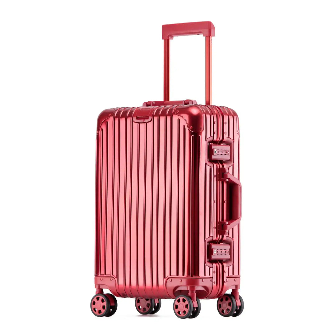 Aluminum-Magnesium hard shell case – Tirana-Red-S (52 L)-Nora Luxe