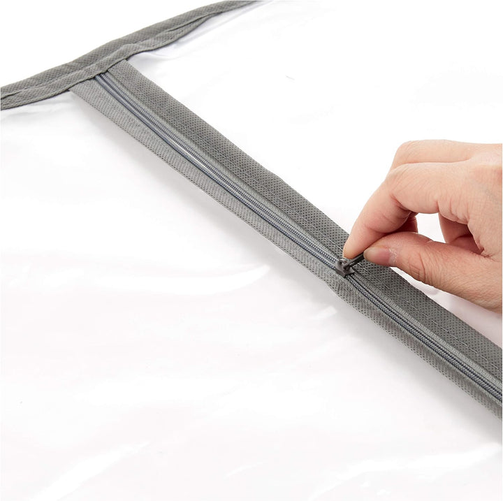 PEVA Garment Storage Bag Set – 5-Pack Dust Covers with Zipper