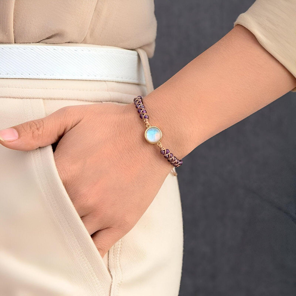 Amethyst Glow Healing Bracelet - Amara-Nora Luxe