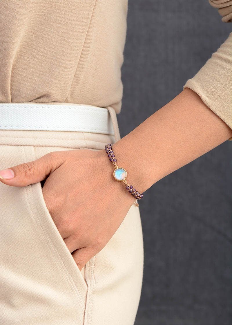 Amethyst Healing Bracelet - Serenya-Nora Luxe