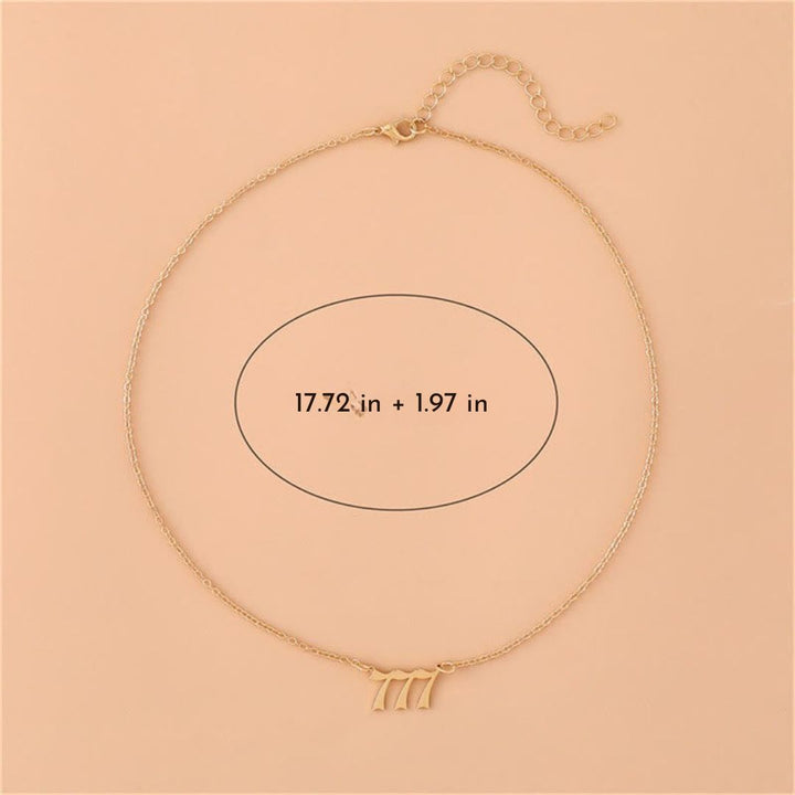 Angel Numbers Stainless Steel Necklace - Celestia-111-Silver-Nora Luxe