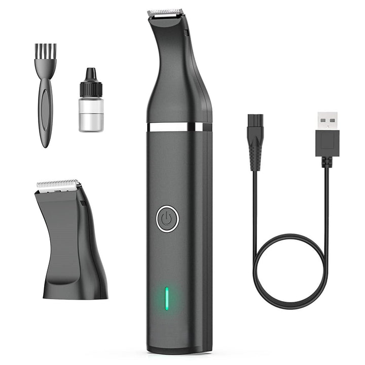 Animal Clipper with Double Blades - Quiet & Cordless Grooming Tool-Black-Nora Luxe