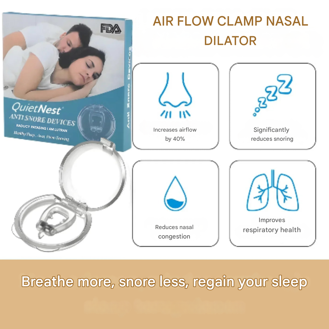 Anti-Snore Nose Clip - SilentBreathe-Nora Luxe