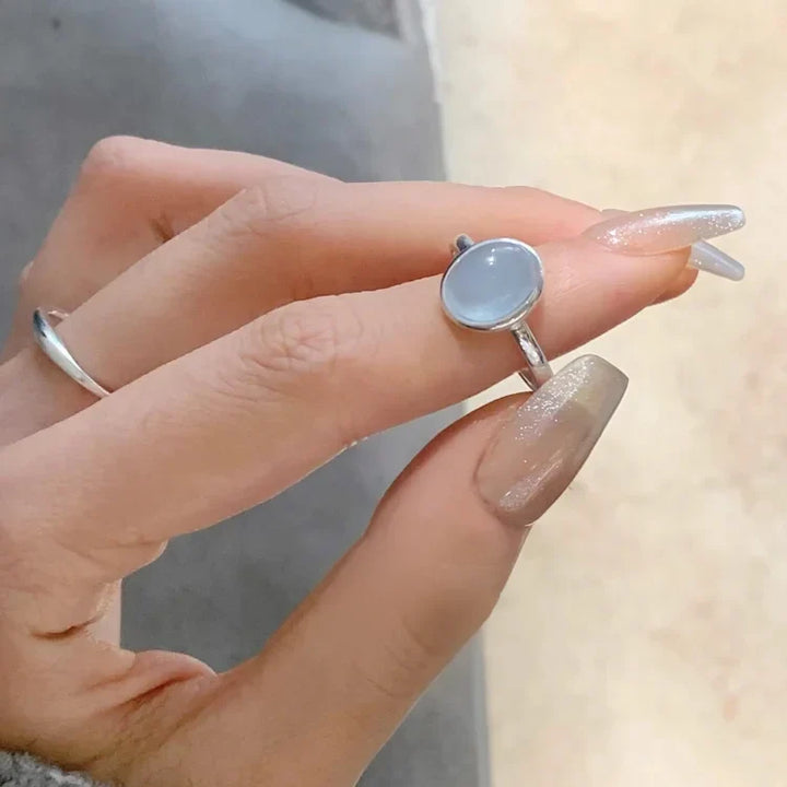 Aquamarine Silver Ring - Nerida-Nora Luxe