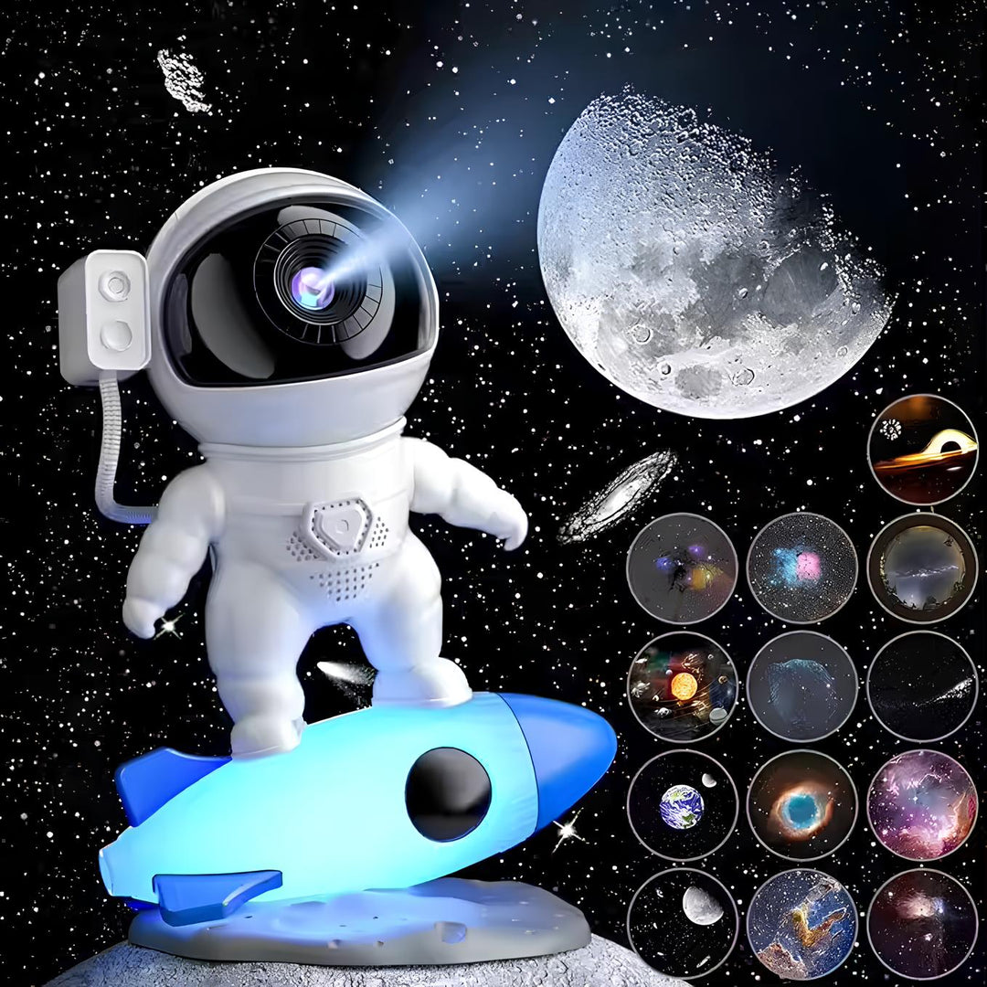 Astronaut Projector Lamp - AstroGlow-Milky Way Projection-Nora Luxe