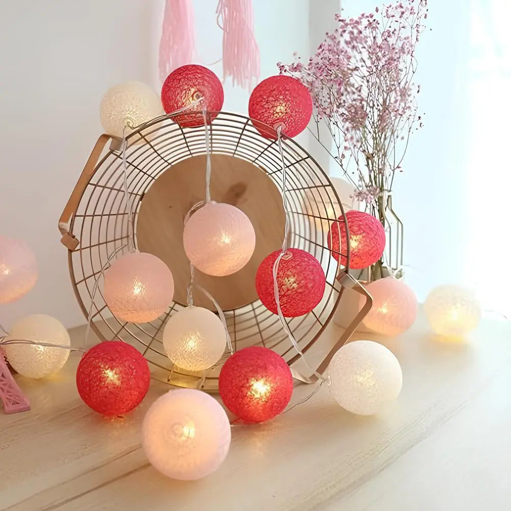 Atmospheric Ball String Lights - LumaBreeze-Candy-59.05 inch es-USB-Nora Luxe