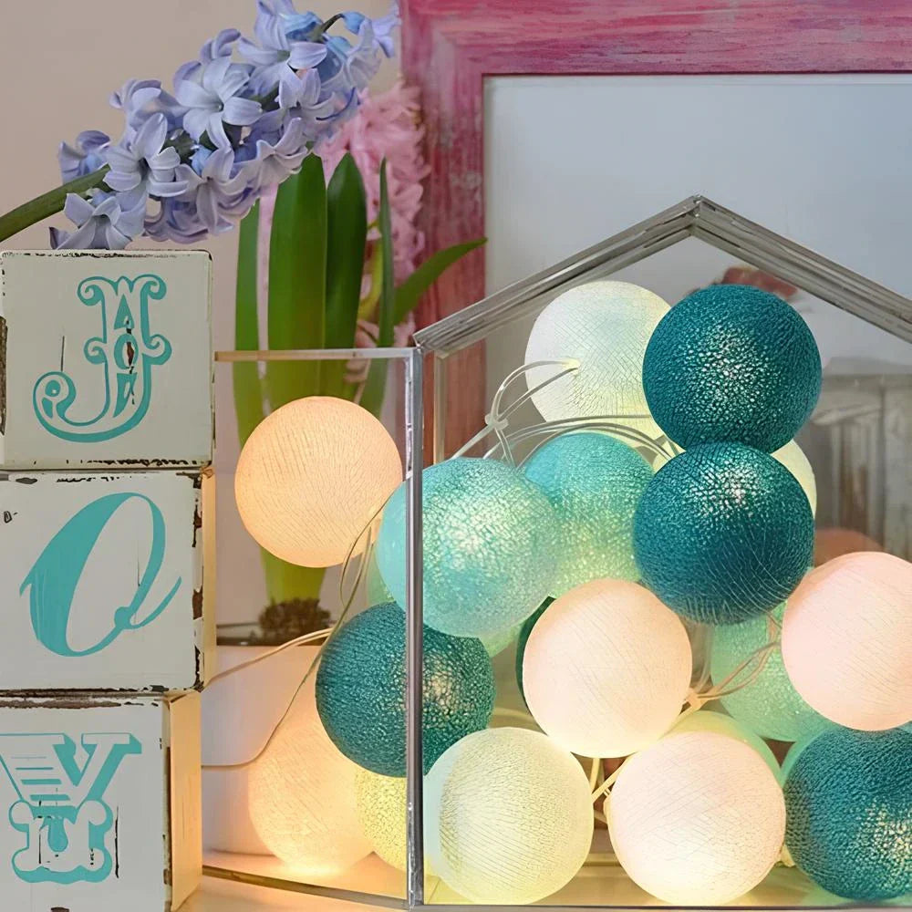 Atmospheric Ball String Lights - LumaBreeze-Candy-59.05 inch es-USB-Nora Luxe