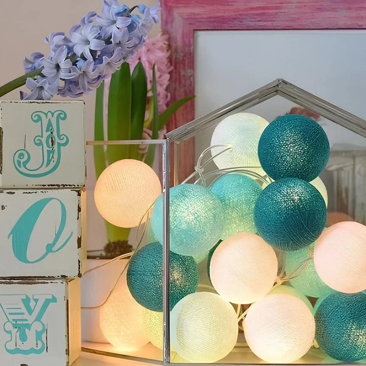 Atmospheric Ball String Lights - LumaBreeze-Candy-59.05 inch es-USB-Nora Luxe