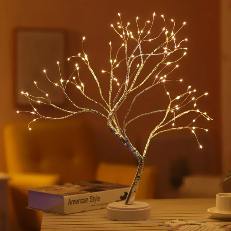 Atmospheric Illuminated Tree - LumaTree-Drops-Nora Luxe