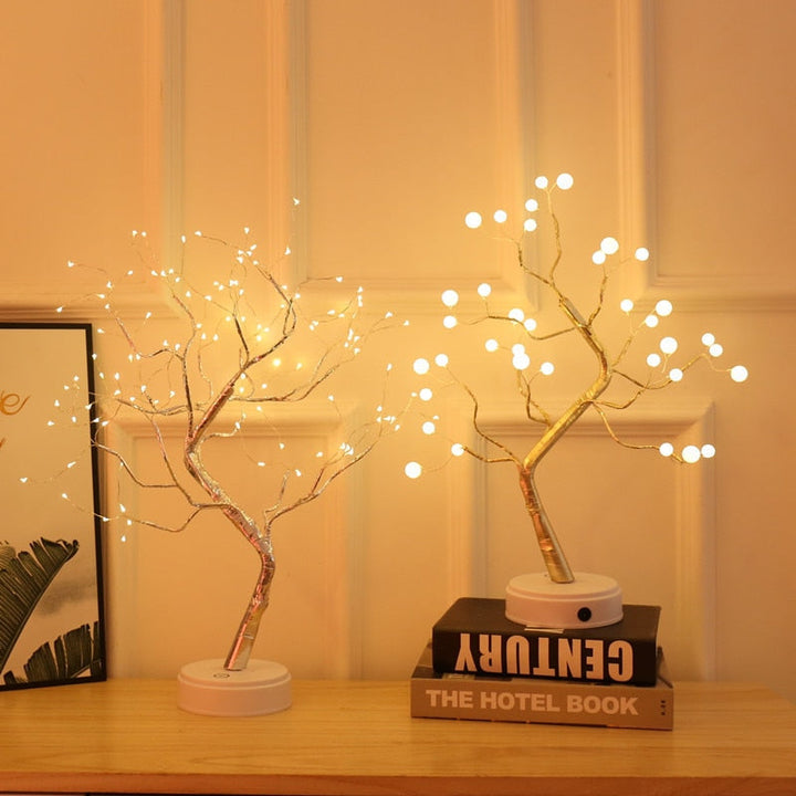 Atmospheric Illuminated Tree - LumaTree-Drops-Nora Luxe