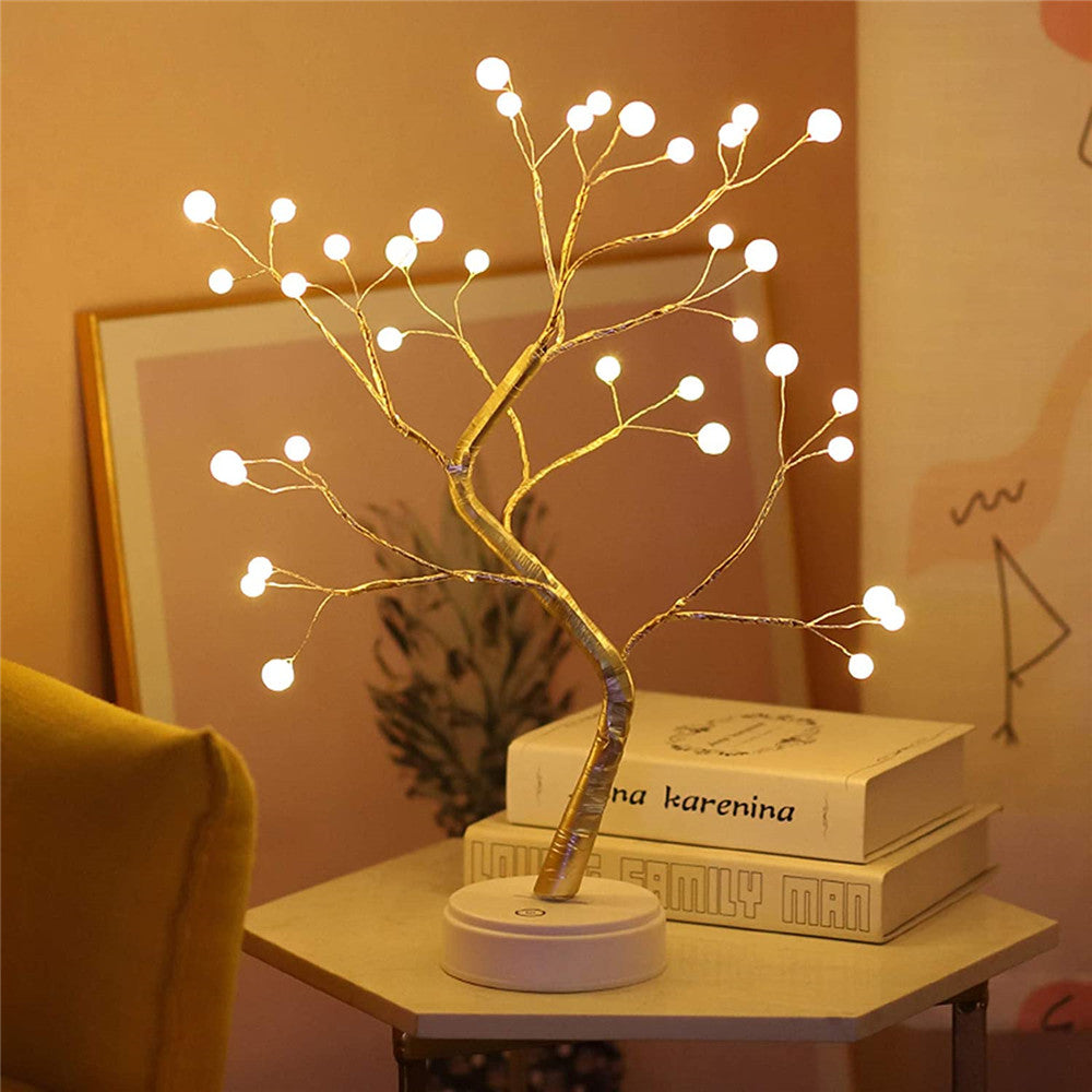 Atmospheric Illuminated Tree - LumaTree-Drops-Nora Luxe