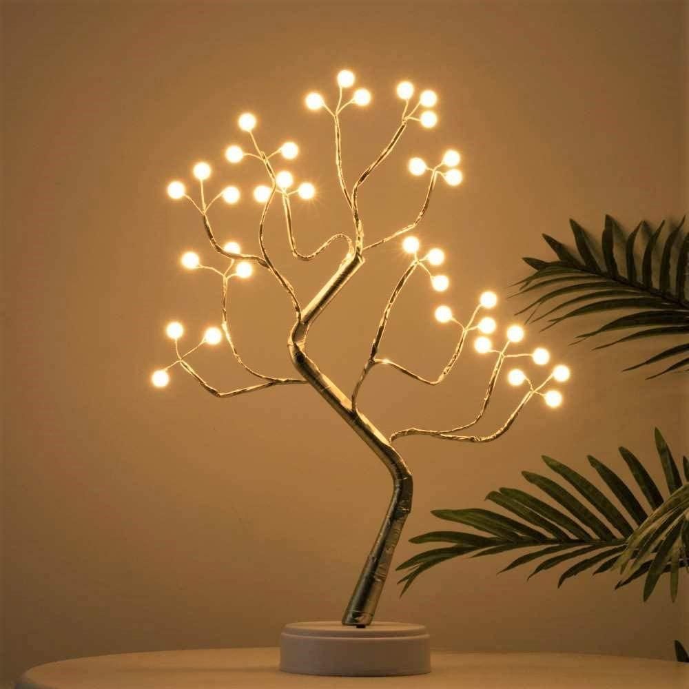 Atmospheric Illuminated Tree - LumaTree-Pearls-Nora Luxe