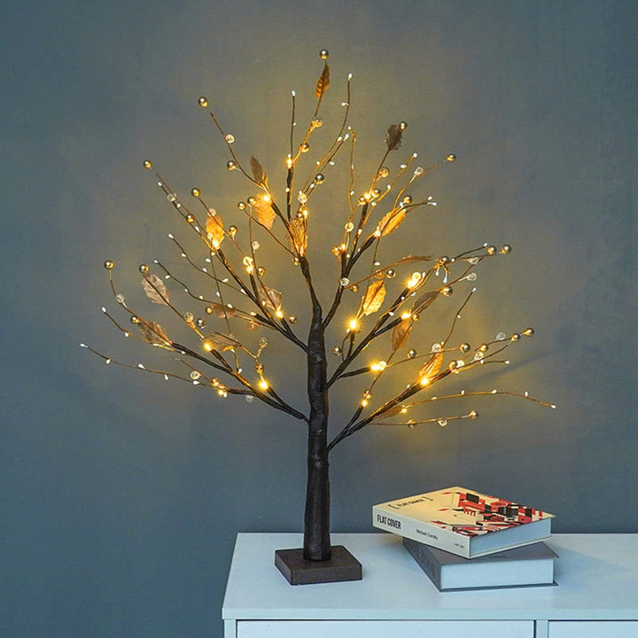 Atmospheric LED Spring Tree - LumaSpring-Golden Pearl-Nora Luxe