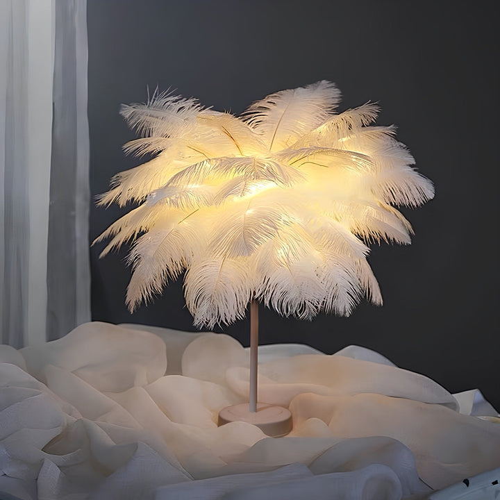 Atmospheric Veer Palm Tree Lamp - LumaPalm-White-White-Nora Luxe