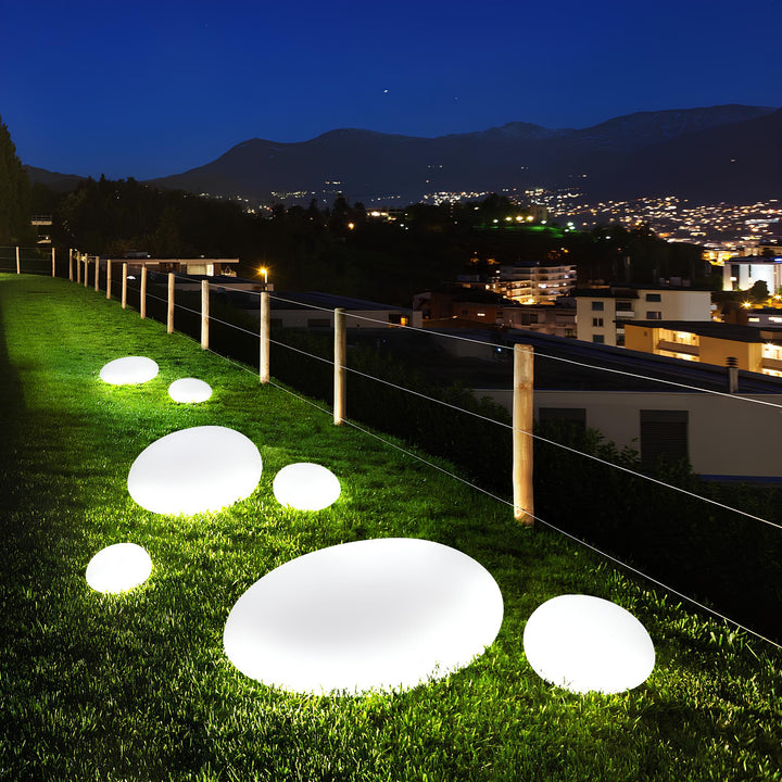 Atmospheric Wireless Garden Lamp - LumaStone-Medium (USB Rechargeable)-Nora Luxe