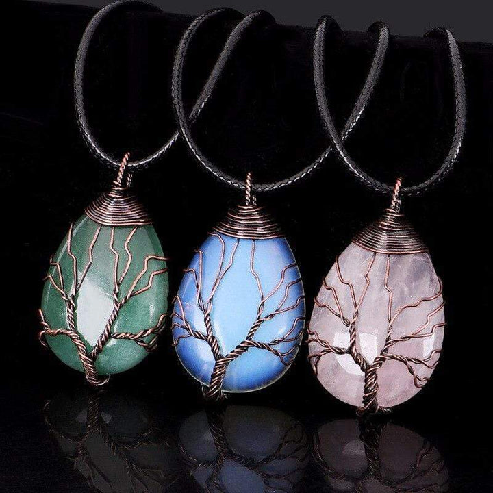 Aventurine Drop Necklace - Velarien-Nora Luxe