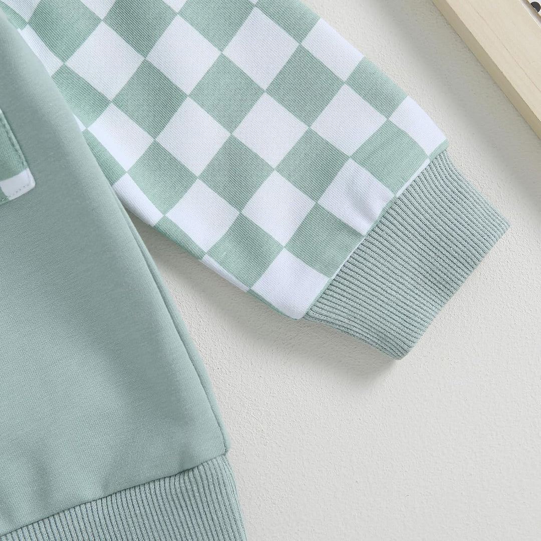Baby Jogger Winter Set – Contrast Sweatshirt and Trousers-A-0-6 Months-Nora Luxe