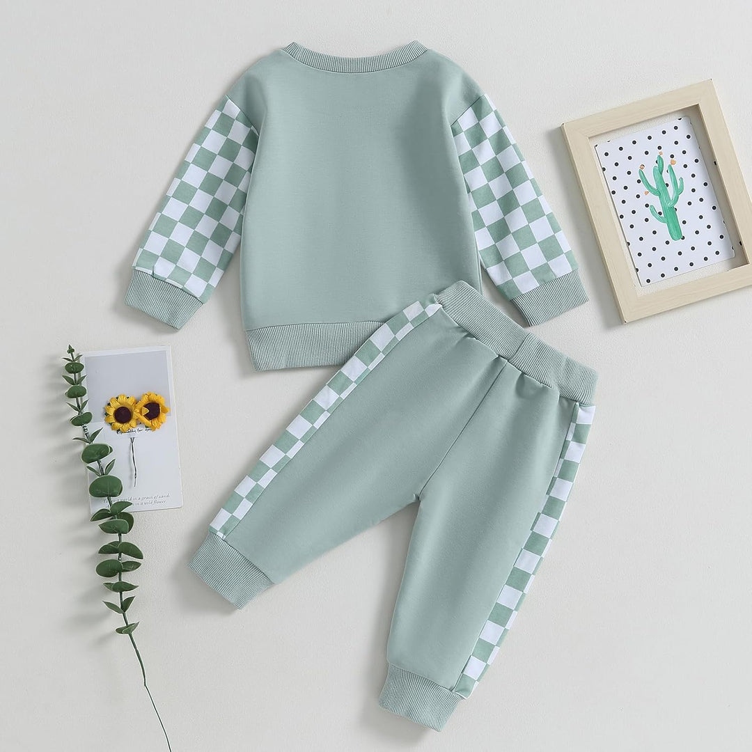 Baby Jogger Winter Set – Contrast Sweatshirt and Trousers-A-0-6 Months-Nora Luxe