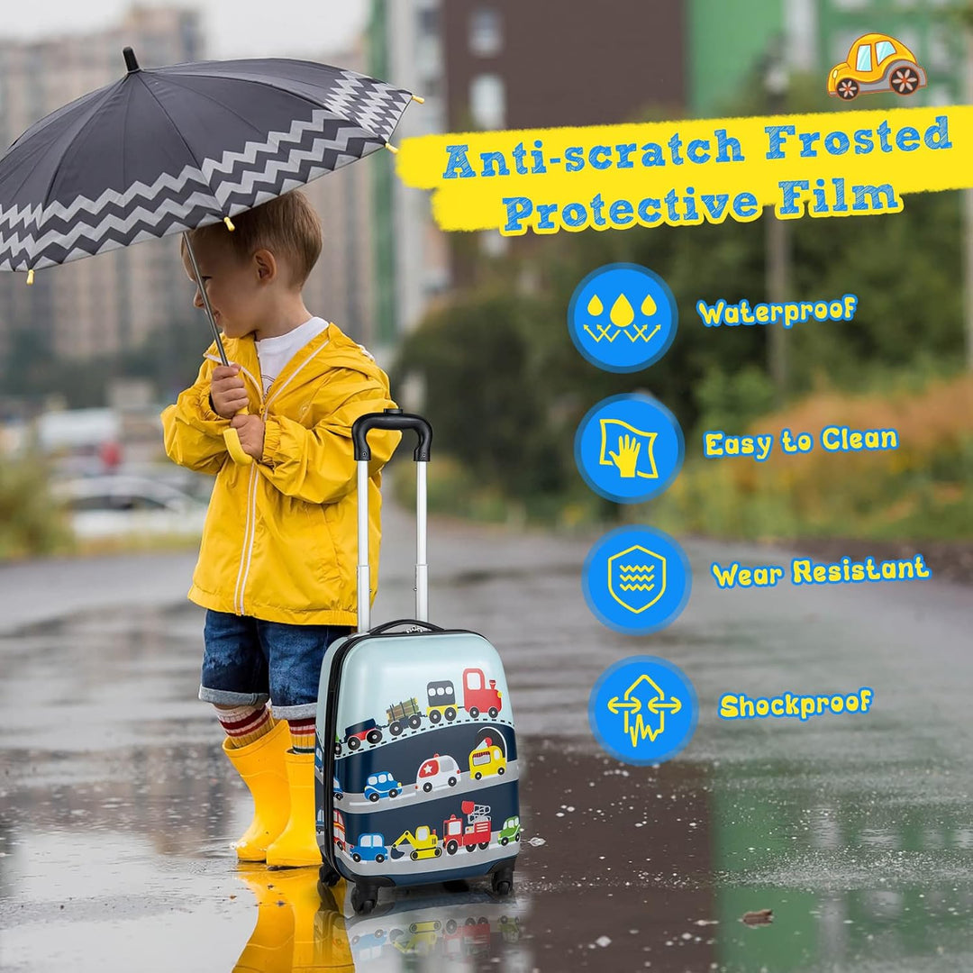 Kids' 2-piece luggage set | hard-shell | backpack design